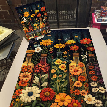 Puzzle de puzzle des fleurs en bouteille 1000 pièces
